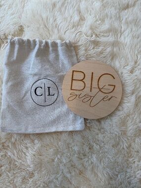 Wooden Big Sister Sign